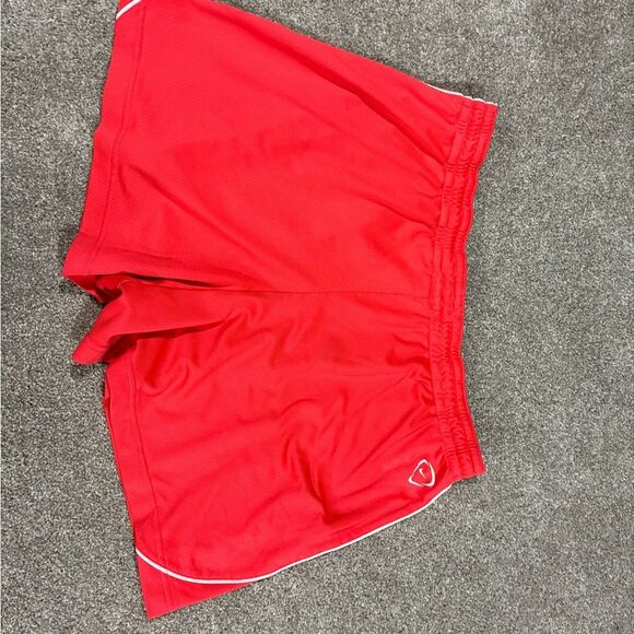 Nike Dri-Fit Women’s Shorts XL Pink Coral Running Training Gym Athletic - Picture 2 of 4